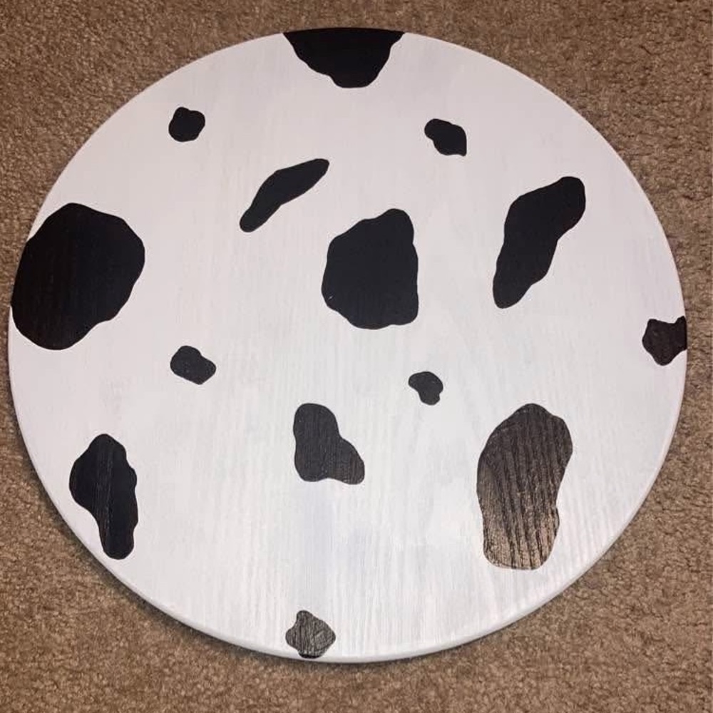 Cow Print Lazy Susan
